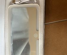 Sun visor light up mirror