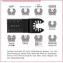 50PCS Universal Oscillating Quick Release Saw Blades Set Multitool Tool Blade for Bosch Craftsman DeWalt Dremel FEIN Ridgid TCH Makita Milwaukee (FREE POSTAGE) Image 6