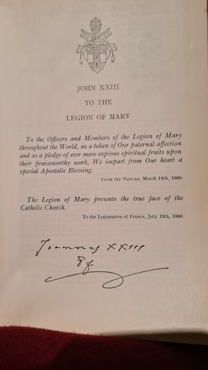 Legion Of Mary Official Handbook. Hardback In Very Good Condition.