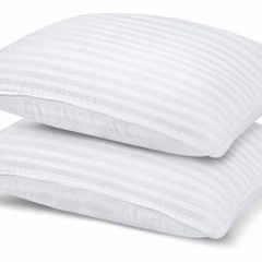 NEW SALE | Pack of 2, Hotel Quality Pillows for Sleeping, Bed Pillows for Back, Stomach or Side Sleepers (Standard Size, White)