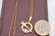 Vintage 9ct tara pendant necklace