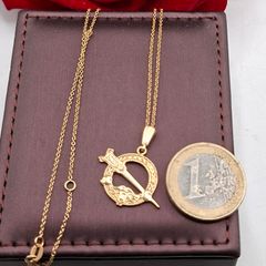 Vintage 9ct tara pendant necklace