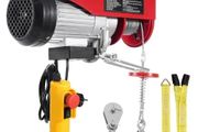 Electric Hoist, 880 lbs 230V Electric Winch with 14 ft Wired Remote Control, 40 ft Single Cable Lifting Height, Single/Double Slings,