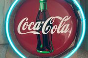Coca Cola genuine Neon Disc Sign NOS year 2002