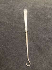 Vintage sterling silver handle button hook