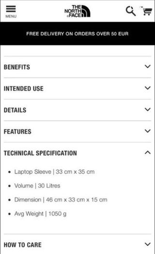 North Face Fuse Box waterproof bag