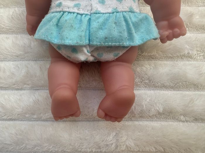 Berenguer Lil Cutesie Chubby approx. 9" Baby Doll Green Eyes 18-14 Used Please see photos