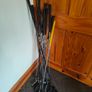 golf clubs trolley and bag Image 5