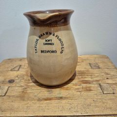 vintage stoneware jug manufactured for Taylor, Brawn & Flood Ltd