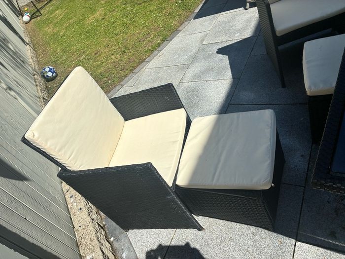 garden furniture rattan cube