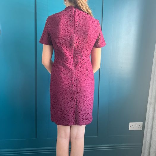 Miss Selfridge Petite burgundy dress. Size 12