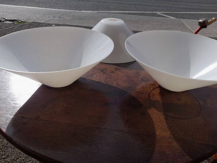 Vintage Opaline Glass Shades