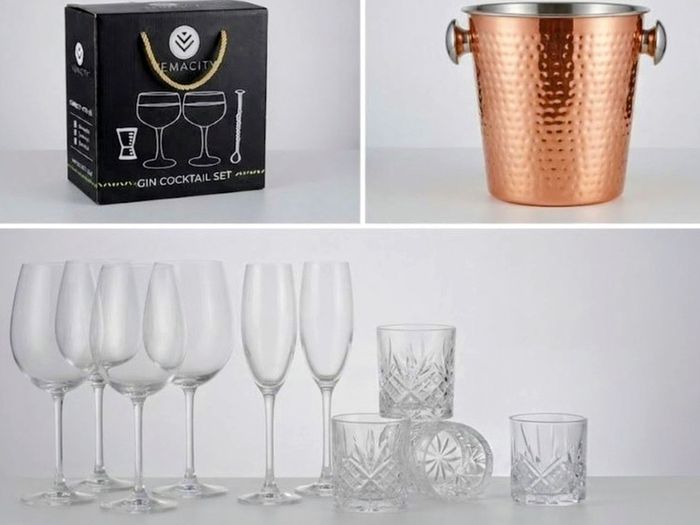 QUICK SALE(BARGAIN): Complete Barware, Gin Set, Ice Bucket & Glassware Bundle - Excellent Condition | Collection D13