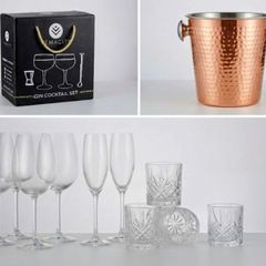 QUICK SALE(BARGAIN): Complete Barware, Gin Set, Ice Bucket & Glassware Bundle - Excellent Condition | Collection D13