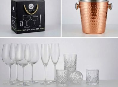 QUICK SALE(BARGAIN): Complete Barware, Gin Set, Ice Bucket & Glassware Bundle - Excellent Condition | Collection D13