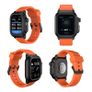 Waterproof Case Shell for Apple Watch 42mm model (Series 4 / 5 / 6 ) Red Black / Lime Green Black Integrated Wristband Sport Bracelet Image 2