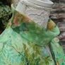 Vintage 70s John Bentley Irish Designer green chiffon Party dress size 6 or 8 Image 7