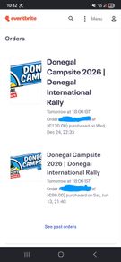 Donegal Rally Camp Ticksts