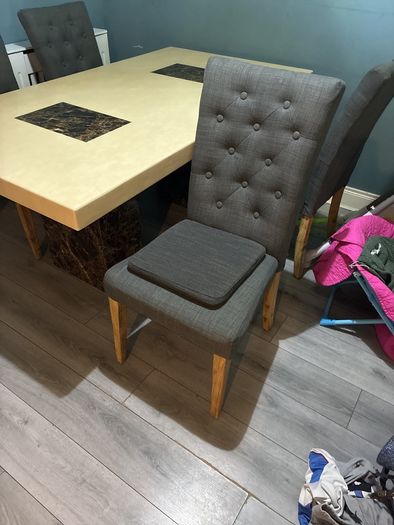 Table 4 chairs also have matching  coffee table