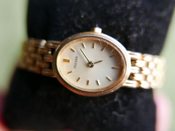 Vintage Pulsar Watch Gold Tone Bracelet , works well