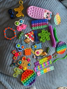 Lot of fidget toys