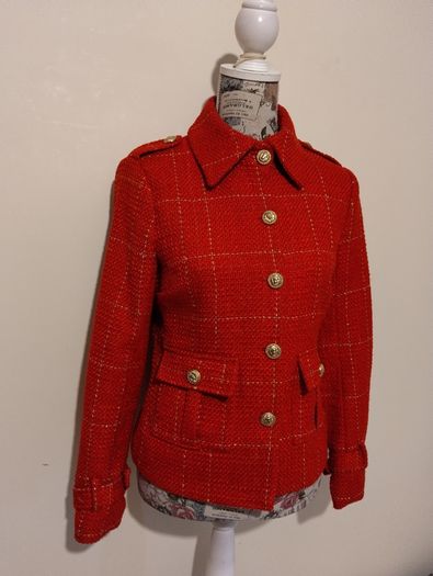 Stunning Military Style Red Jacket, New
