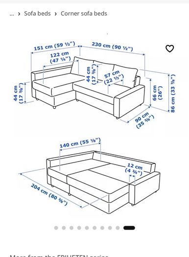 Corner sofa-bed with storage, dark grey