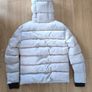 Mens Moncler White Down Jacket Hooded Puffer Coat Size M Authentic Image 5