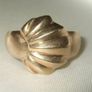 Vintage Hallmarked 9ct Gold 'Oyster' Ring Image 6
