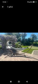 Hammock with wooden stand