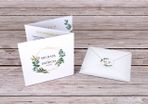 Geometric-Leaf Wedding Invites