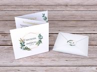 main image for ad Geometric-Leaf Wedding Invites