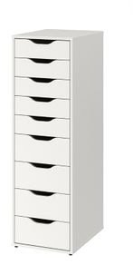 IKEA White 9 drawer Unit