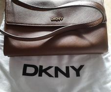 DKNY Tan leather cross body bag