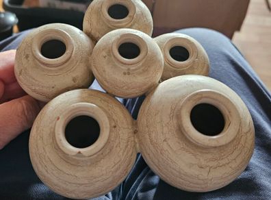 Unusual Pottery Candle Holder