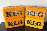 Vintage KLG Spark Plug Tins