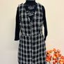 Penneys/ Primark Black/ White Tweed Pinafore Dress, Size UK 10, New without tags. Image 6