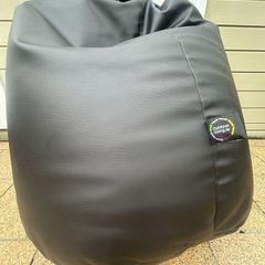 X2 Bean Bag Outdoor Large Black Leather