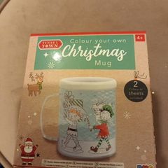 Colour in your own Christmas mug