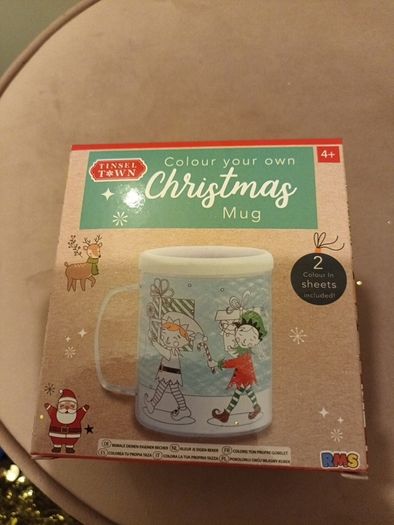 Colour in your own Christmas mug