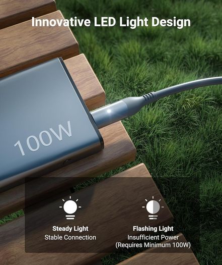 Starlink Mini USB C to DC Power Cable with LED Light (2M)
