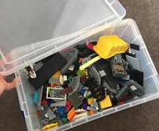 2.418kg Genuine LEGO Bundle - Storage Box Included - Mixed Bricks & Parts