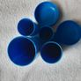 5 Five Star 6 Compartment Tubes Blue Home Office School College Image 2