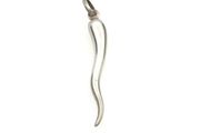 Vinrage 925 Sterling Silver Signed Cornicello Pendant, Luck &amp; Protection Charm