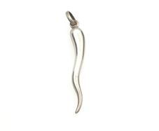Vinrage 925 Sterling Silver Signed Cornicello Pendant, Luck & Protection Charm