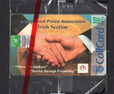 1998 Ireland 10 unit International Police Association Irish Section (Schlumberger SC7) Call Card Mint in packaging
