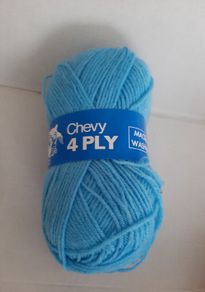 New blue wool knitting crochet crafts
