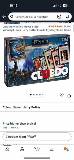 Cluedo Harry Potter edition board game