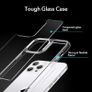 lass Case Compatible with iPhone 12 Pro Max Scratch-Resistant Tempered Glass Shock-Absorbing Flexible Frame Clear Image 9