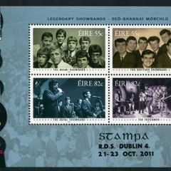 2011 Ireland Stampa Members Souvenir overprinting Showbands Commemorative Stamps Miniature Sheet Mint Never Hinged (MNH)